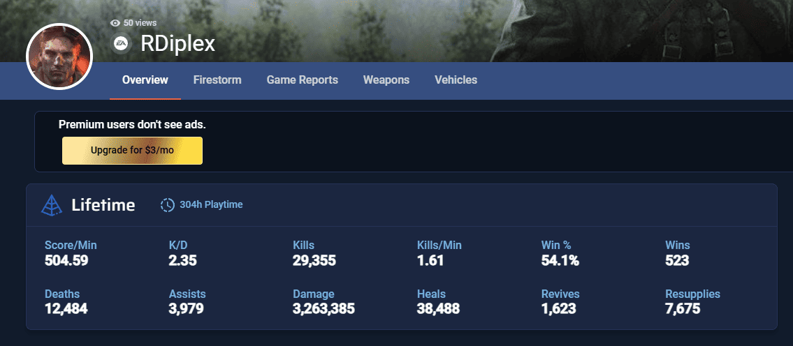 Profil Battlefield V