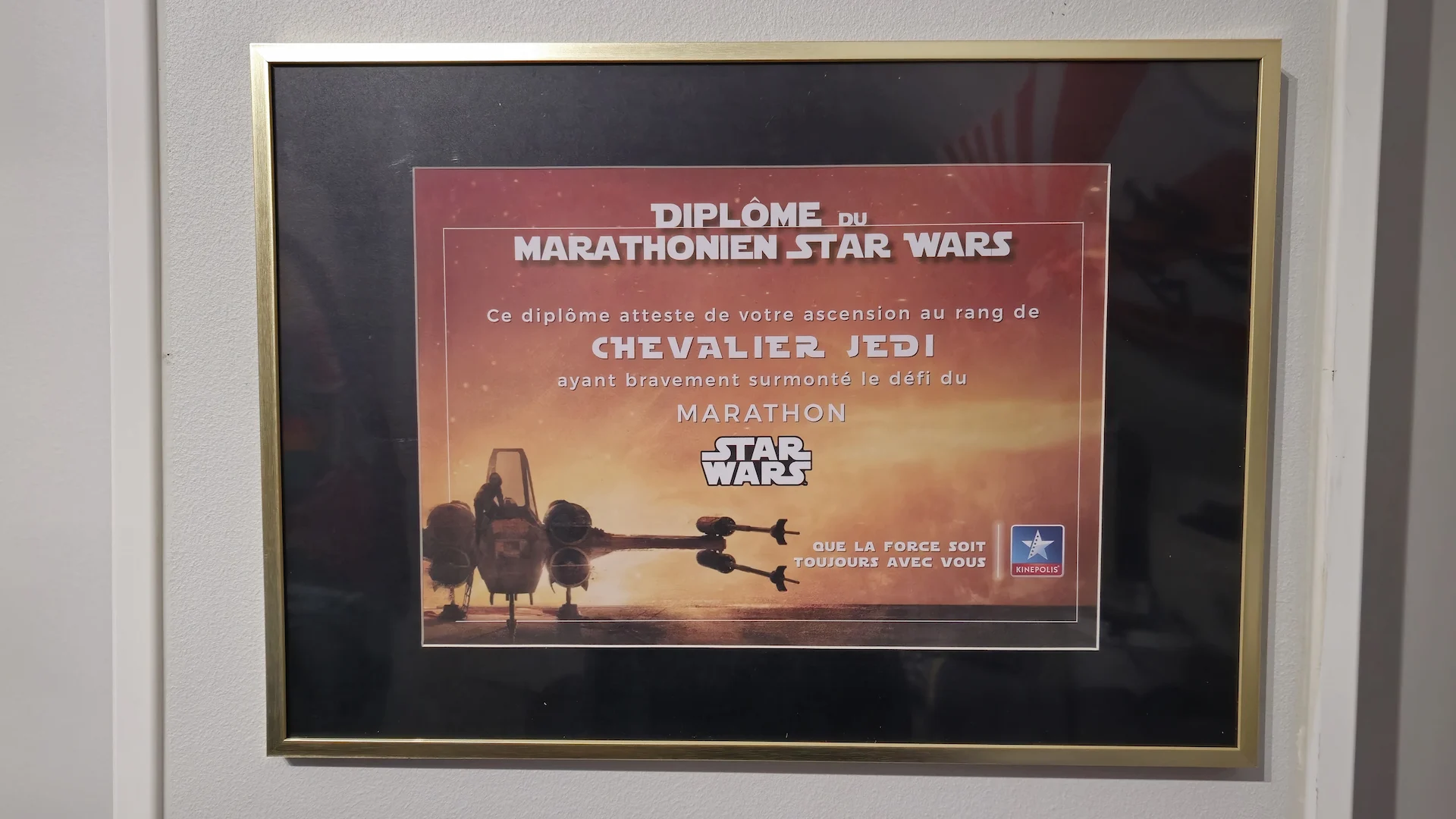 Diplome Marathon Star Wars